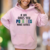 "If Life Gives You Potatoes Make Latkes" | Funny Typography Unisex Adult Hoodie | Humorous Lifestyle