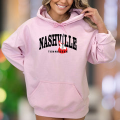 "Nashville Tennessee" | Graphic Music Unisex Adult Hoodie | Local Pride Apparel
