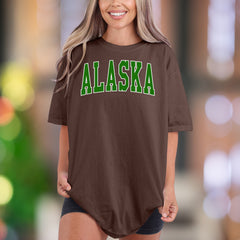 "ALASKA" | Comfort Colors Unisex Adult T-Shirt | Retro Collegiate Style