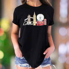 "London" | Iconic Cityscape Unisex Adult T-Shirt | Travel Lifestyle