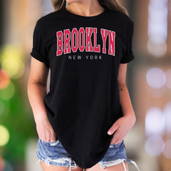 "Brooklyn New York" | Bold Typography Unisex Adult T-Shirt | City Lifestyle