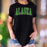 "ALASKA" | Varsity Typography Unisex Adult T-Shirt | State Pride Lifestyle