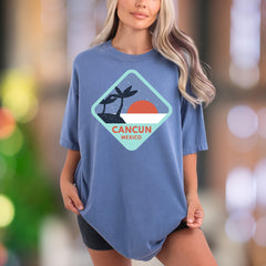 "Cancun Mexico" | Comfort Colors Unisex Adult T-Shirt | Retro Travel Lifestyle