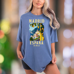 Madrid España Est. 865 A.D. | Comfort Colors Unisex Adult T-Shirt | Vintage Travel Lifestyle