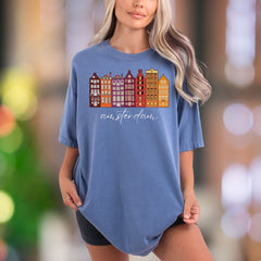 Amsterdam | Comfort Colors Unisex Adult T-Shirt | Travel Cityscape Souvenir Tee