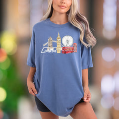 "London" | Comfort Colors Unisex Adult T-Shirt | Iconic Travel Lifestyle Tee