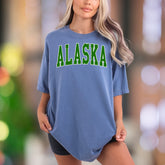 "ALASKA" | Comfort Colors Unisex Adult T-Shirt | Retro Collegiate Style