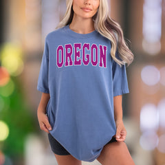 "OREGON" | Comfort Colors Unisex Adult T-Shirt | Classic Campus Style