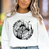 "ALWAYS TAKE THE SCENIC ROUTE" | Nature Compass Unisex Adult Sweatshirt | Adventurous Lifestyle