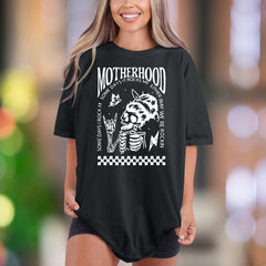 "Motherhood: Some Days I Rock It, Some Days It Rocks Me, Either Way We're Rockin'" | Comfort Colors Unisex Adult T-Shirt | Rocker Mom Lifestyle