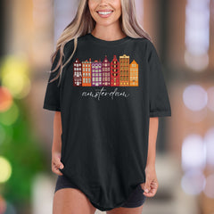 Amsterdam | Comfort Colors Unisex Adult T-Shirt | Travel Cityscape Souvenir Tee