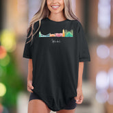 "Istanbul" | Comfort Colors Unisex Adult T-Shirt | Colorful Cityscape Sketch