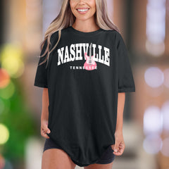 "Nashville Tennessee" Comfort Colors Unisex Adult T-Shirt | Music City Lifestyle Tee
