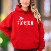 "Florida" | Palm Tree Typographic Unisex Adult Hoodie | Sunshine State Lifestyle