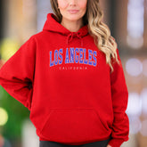 "Los Angeles California" | Bold Typography Unisex Adult Hoodie | Streetwear Lifestyle