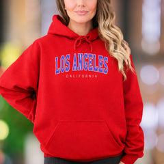 "Los Angeles California" | Bold Typography Unisex Adult Hoodie | Streetwear Lifestyle