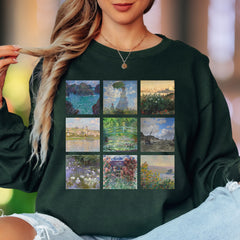 Impressionist Art Collection | Classic Painting Unisex Adult Long Sleeve T-Shirt | Artistic Expression