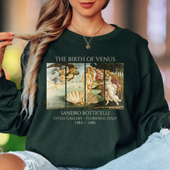"THE BIRTH OF VENUS" | Renaissance Art Unisex Adult Long Sleeve T-Shirt | Classic Art Lover