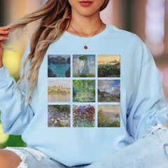 Impressionist Art Collection | Classic Painting Unisex Adult Long Sleeve T-Shirt | Artistic Expression
