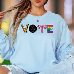 "VOTE" | Bold Activism Unisex Adult Long Sleeve T-Shirt | Empowered Lifestyle