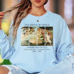 "THE BIRTH OF VENUS" | Renaissance Art Unisex Adult Long Sleeve T-Shirt | Classic Art Lover