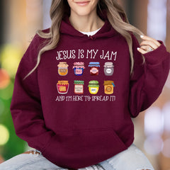 "Jesus Is My Jam" | Faith-Inspired Graphic Unisex Adult Hoodie | Motivational Lifestyle