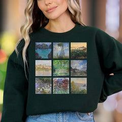 Impressionist Gallery" | Vintage Art Unisex Adult Sweatshirt | Creative Lifestyle