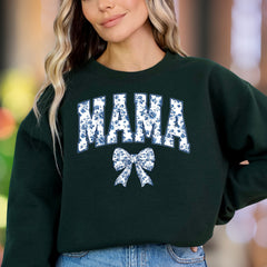 "MAMA" | Chinoiserie Floral Unisex Adult Sweatshirt | Motherhood Lifestyle