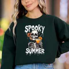 "Spooky Summer" | Graphic Humor Unisex Adult Sweatshirt | Quirky Lifestyle