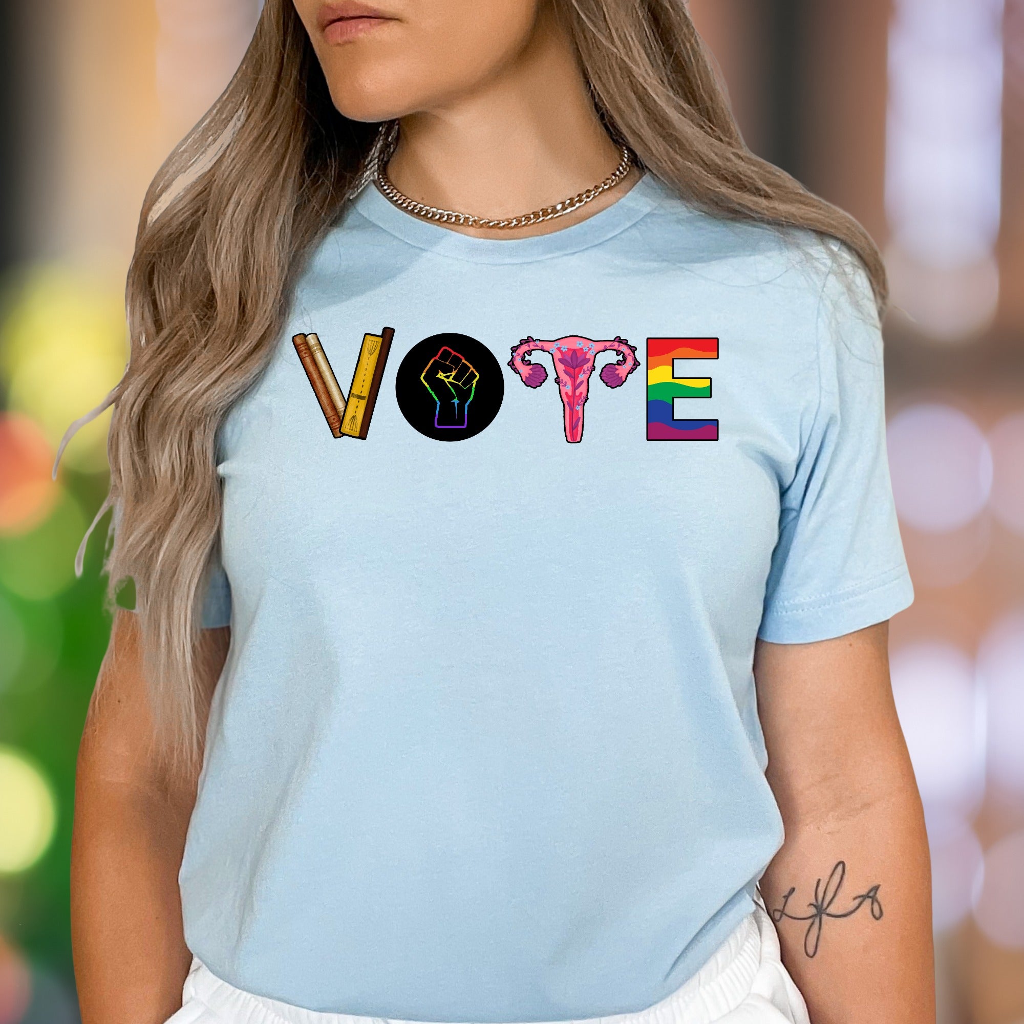 "VOTE" | Bold Typography Graphic Unisex Adult T-Shirt | Empowering Lifestyle