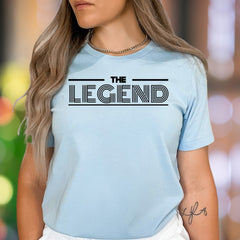 "THE LEGEND" | Bold Typography Unisex Adult T-Shirt | Confident Streetwear