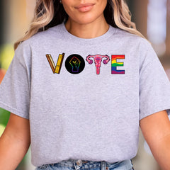 "VOTE" | Bold Typography Graphic Unisex Adult T-Shirt | Empowering Lifestyle