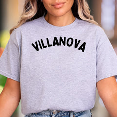 "Villanova" | Arched Text Unisex Adult T-Shirt | Classic University Style