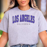 "LOS ANGELES CALIFORNIA" | Arch Typography Unisex Adult T-Shirt | West Coast Lifestyle
