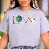 "LOVE" Artist Tools Unisex Adult T-Shirt | Creative Expression Lifestyle