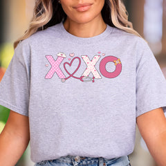 "XOXO Nurse Love" | Playful Healthcare Graphic Unisex Adult T-Shirt | Caring Lifestyle Apparel