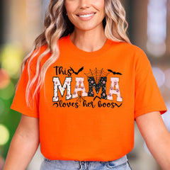 "This Mama Loves Her Boos" | Halloween Graphic Unisex Adult T-Shirt | Funny Lifestyle