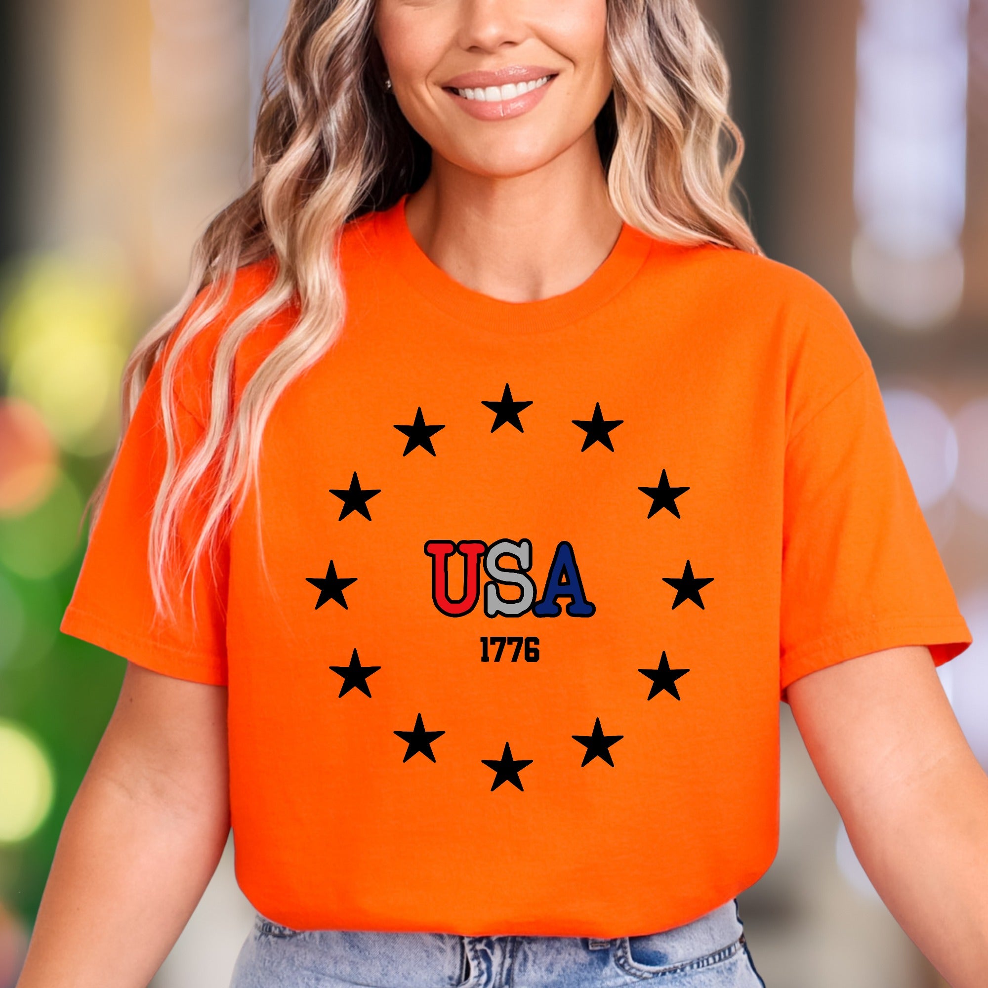 "USA 1776" | Retro Patriotic Unisex Adult T-Shirt | American Heritage