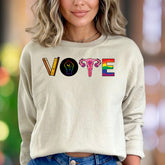 "VOTE" | Social Cause Graphic Unisex Adult Sweatshirt | Activist Lifestyle
