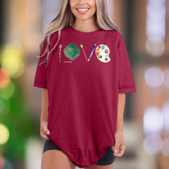 "LOVE" Artist Design | Comfort Colors Unisex Adult T-Shirt | Creative Expression Lifestyle