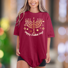"Happy Challah Days" | Comfort Colors Unisex Adult T-Shirt | Festive Holiday Style