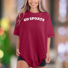 "GO SPORTS" | Comfort Colors Unisex Adult T-Shirt | Funny Casual Personality Tee