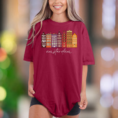 Amsterdam | Comfort Colors Unisex Adult T-Shirt | Travel Cityscape Souvenir Tee