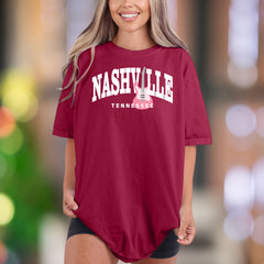 "Nashville Tennessee" Comfort Colors Unisex Adult T-Shirt | Music City Lifestyle Tee