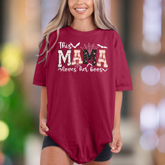 "This Mama Loves Her Boos" | Comfort Colors Unisex Adult T-Shirt | Spooky Mama Fun