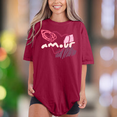 "Amour" | Comfort Colors Unisex Adult T-Shirt | Artistic Love Expression