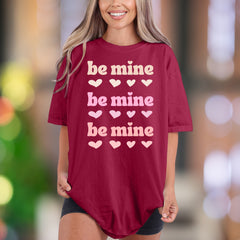 "Be Mine" | Comfort Colors Unisex Adult T-Shirt | Retro Love Message Tee