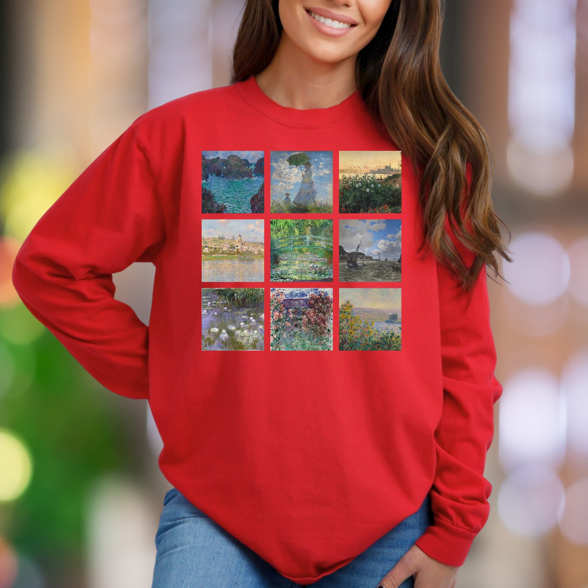 Impressionist Gallery" | Vintage Art Unisex Adult Sweatshirt | Creative Lifestyle