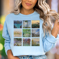Impressionist Gallery" | Vintage Art Unisex Adult Sweatshirt | Creative Lifestyle