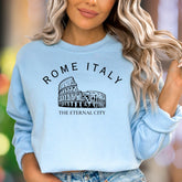 "ROME ITALY: THE ETERNAL CITY" | Vintage Travel Unisex Adult Sweatshirt | Wanderlust Lifestyle